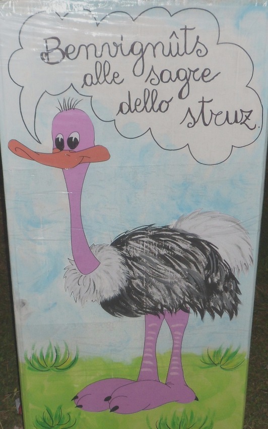 Lo struzzo parla friulano a Pozzuolo del Friuli