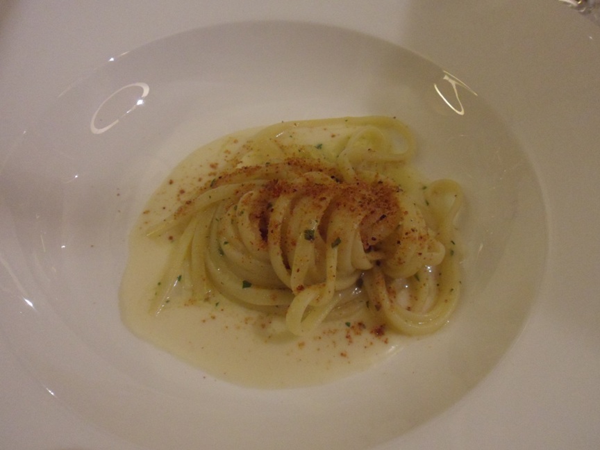 Tagliolino aglio, olio, peperoncino e zenzero