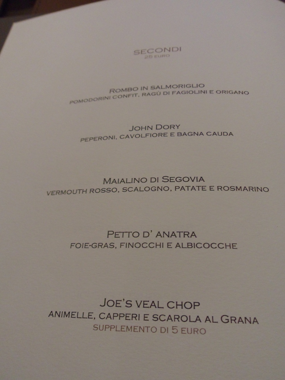 Menu del ristorante L'Orsone