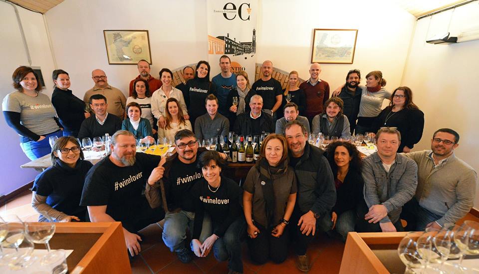 Foto di gruppo per i winelovers