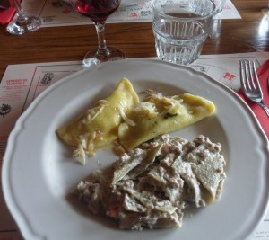 Cjarsons con ricotta affumicata e Blecs alla carnica