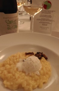 Friulano Ronc di Miez e risotto allo zafferano