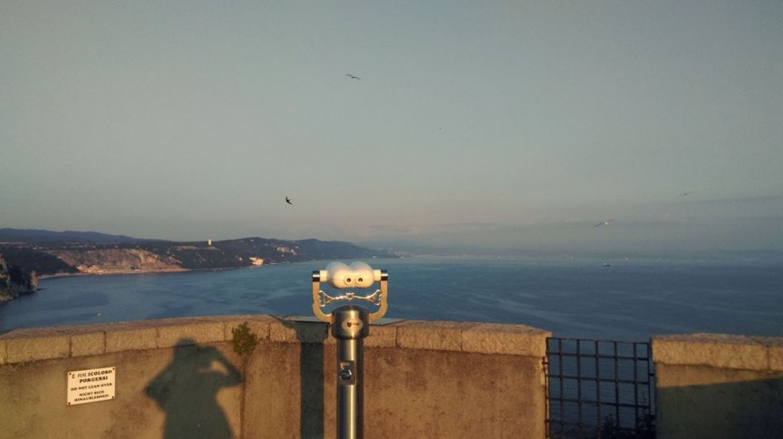 La vista dal Castello di Duino, dove si è svolta Mare e Vitovska