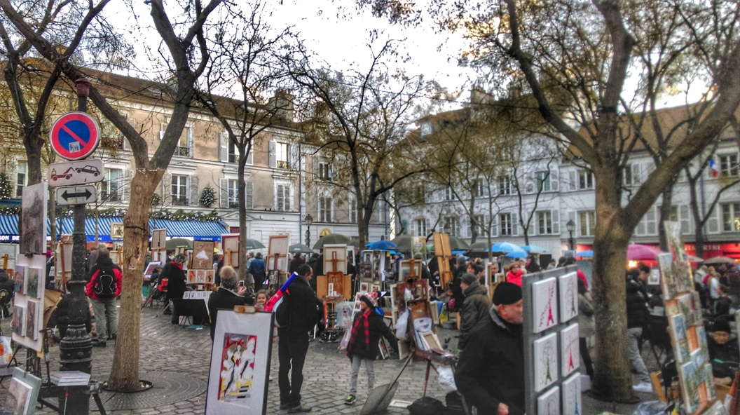 Scorcio del quartiere di Montmartre