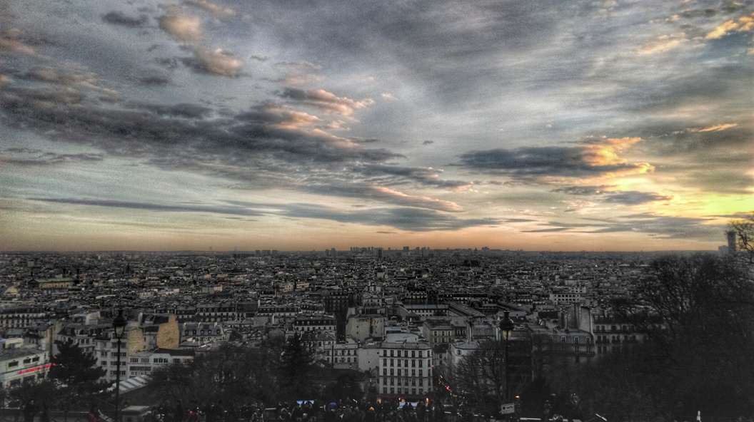 La vista su Parigi da Montmartre