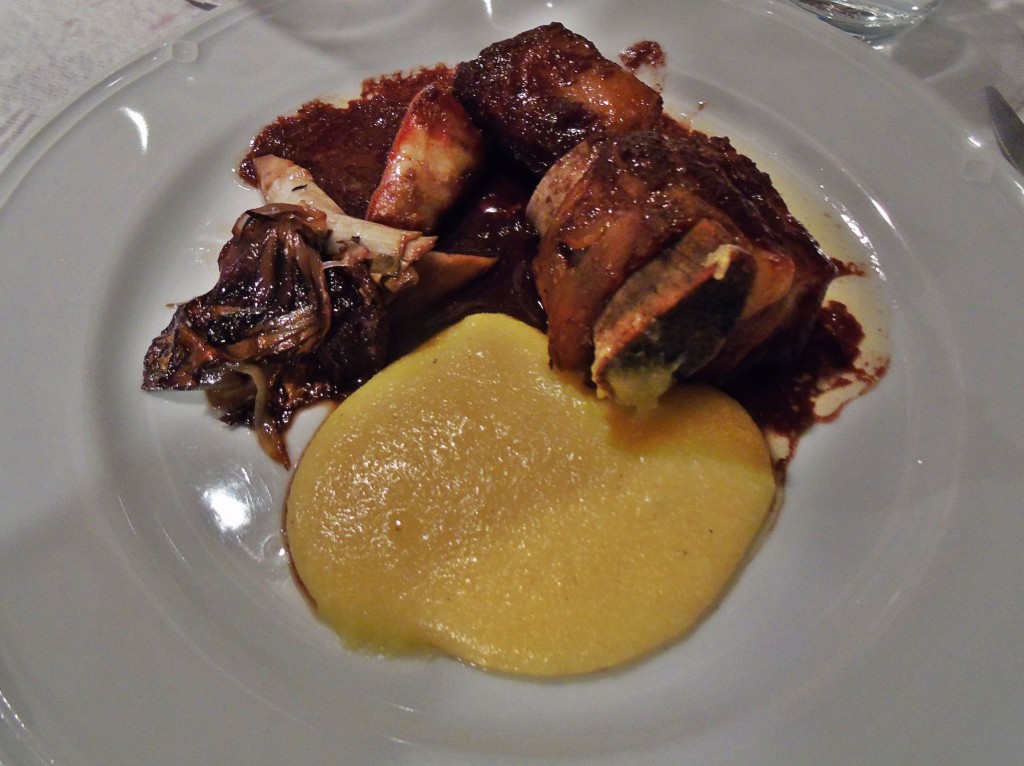 Rosa di Gorizia, vitello e polenta