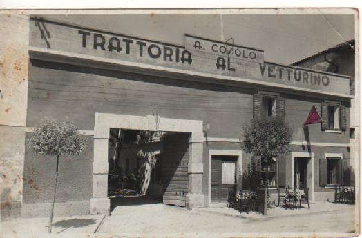 Trattoria Al Vetturino a Pieris negli anni '50